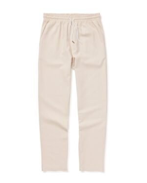 A Dandy Del Mar Brisa Linen Pant - Vintage Ivory on a white background.