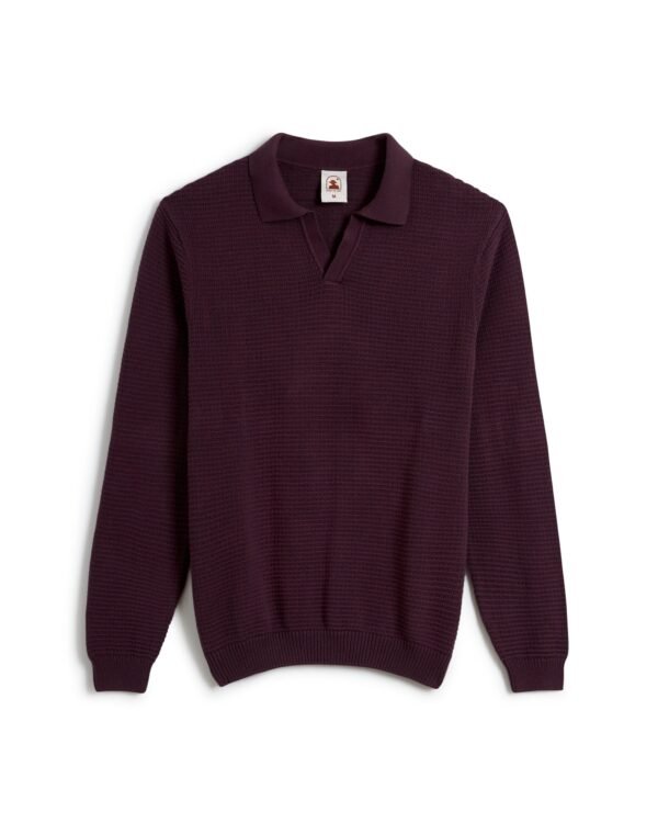 The Sebastian Long Sleeve Polo - Amethyst