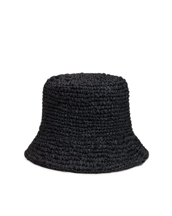 The Amabile Raffia Hat - Onyx