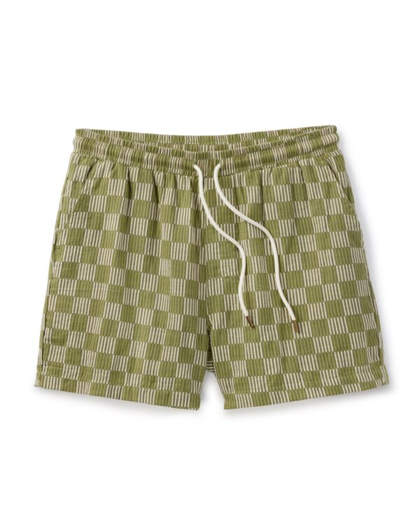 men green stripe short