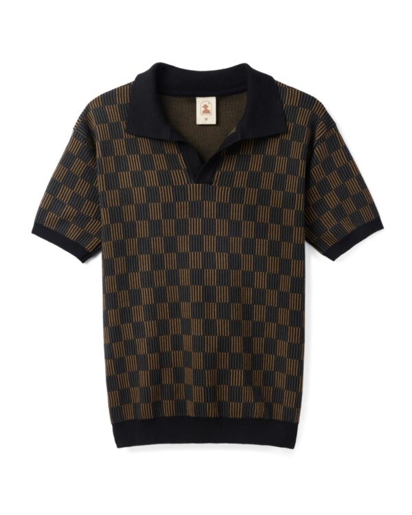 The Sebastian Knit Polo - Onyx