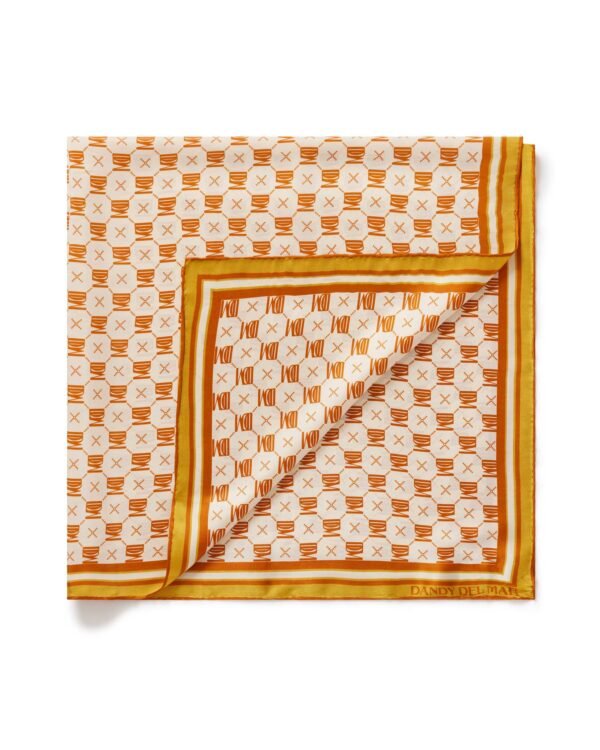 The Moorea Silk Satin Scarf - DDM Monogram