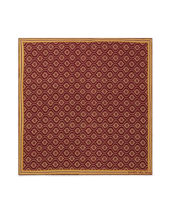 brown colour printed scarf of dandydel mar